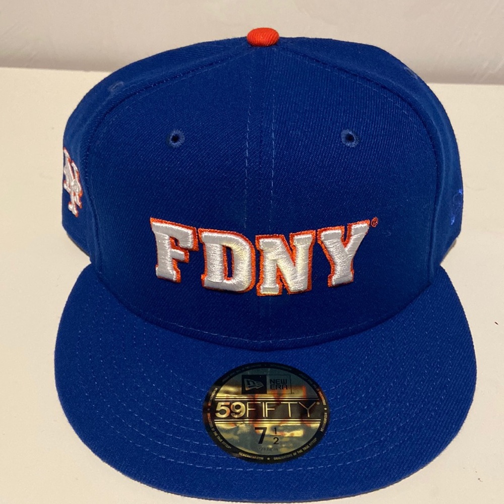 FDNY NY Mets hat. New Era. 7.5. NWT.